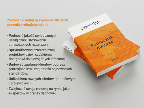 Nowy &bdquo;Podręcznik dekarza swissporTON 2026&rdquo;. Kompleksowe kompendium wiedzy dla branży dachowej